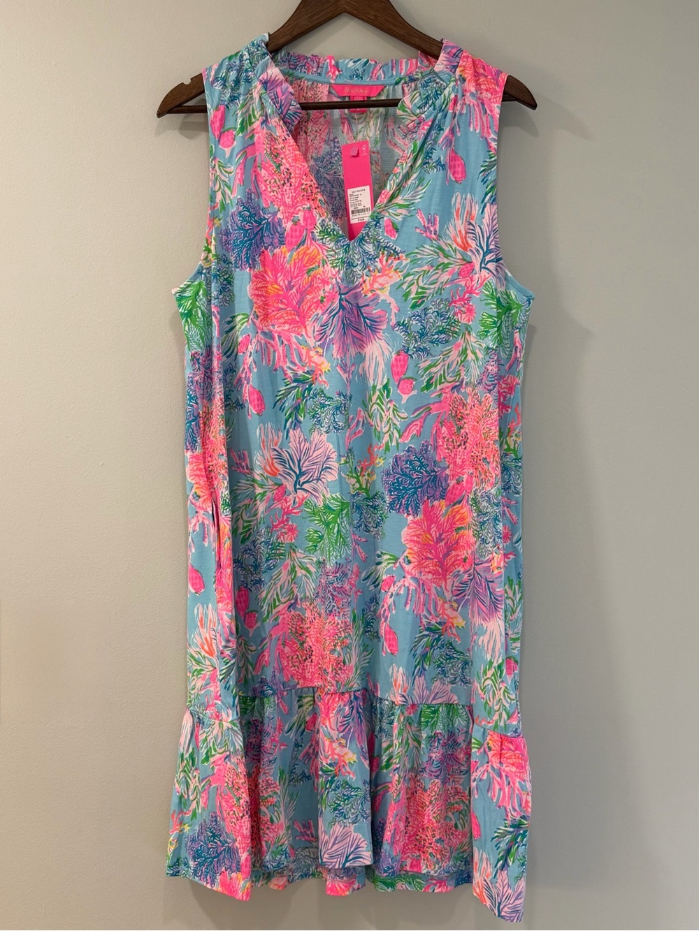 Lilly Pulitzer Malone Swing Dress Celestial Blue Cay To My Heart 
XL
NWT